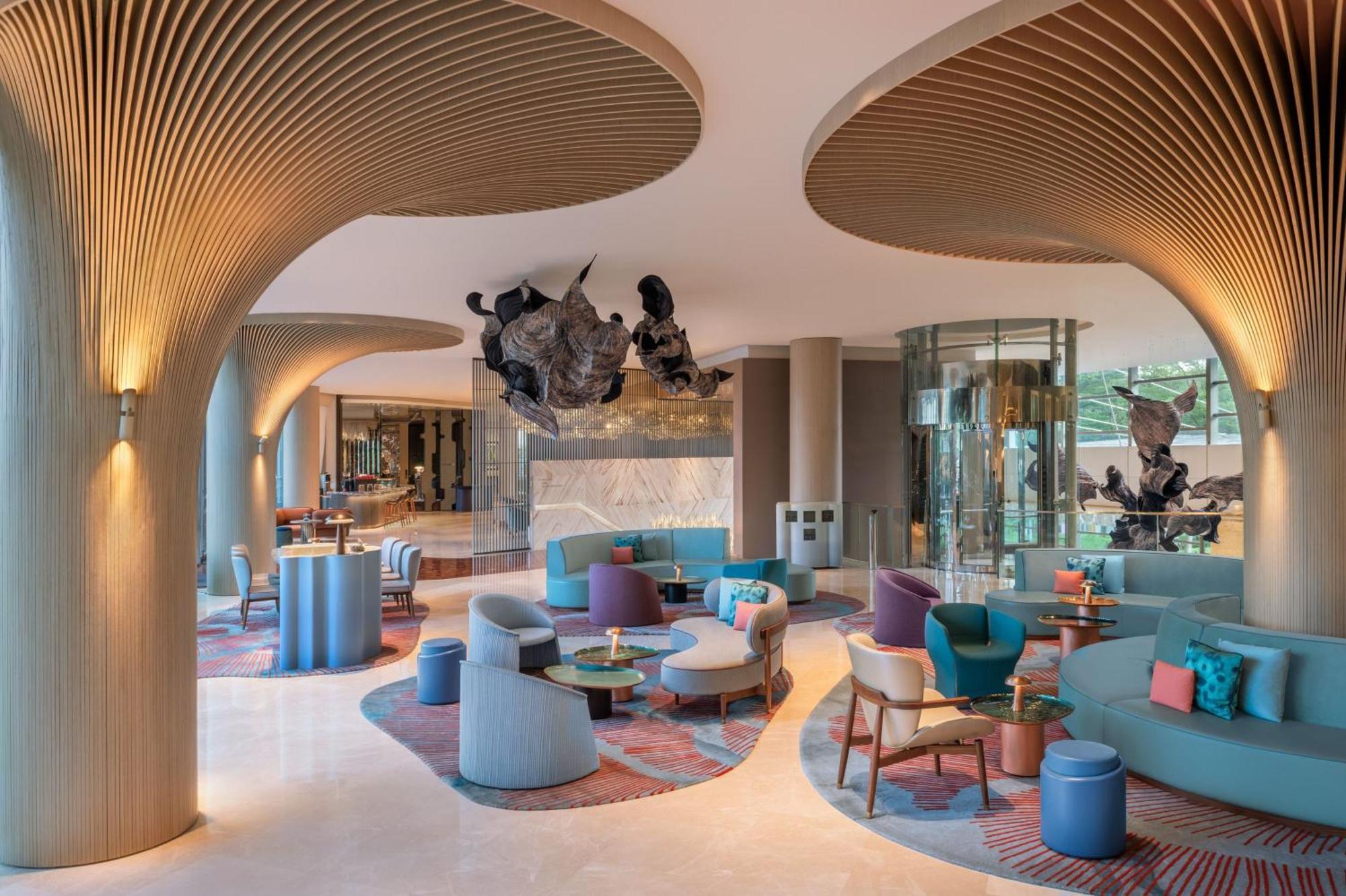 W Singapore - Sentosa Cove Ngoại thất bức ảnh The lobby of the hotel