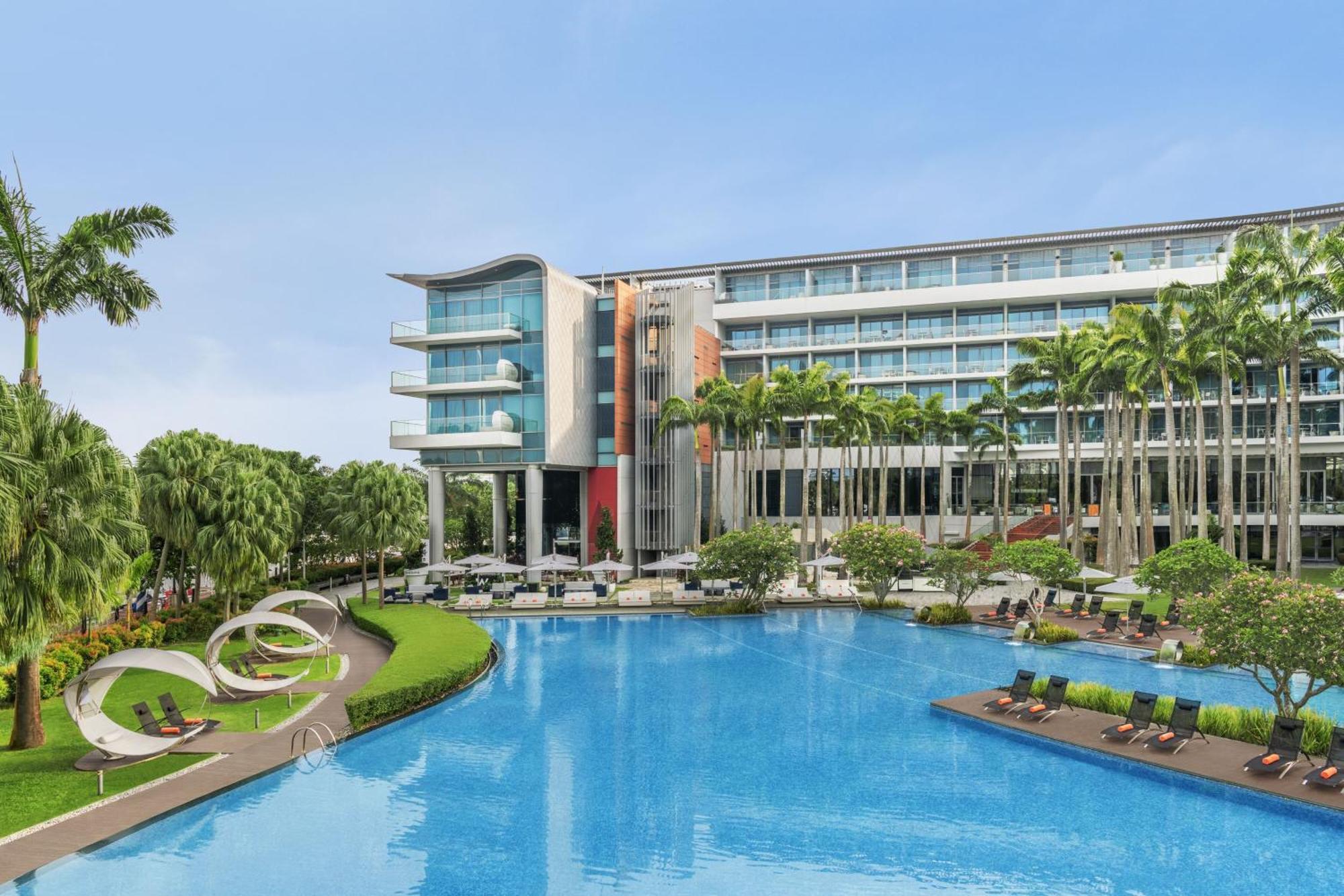 W Singapore - Sentosa Cove Ngoại thất bức ảnh The hotel's main building